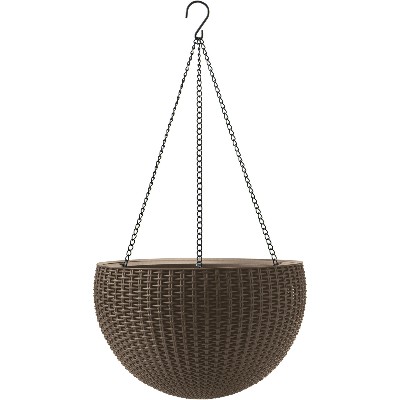 CURVER Doniczka wisząca okrągła Rattan Style