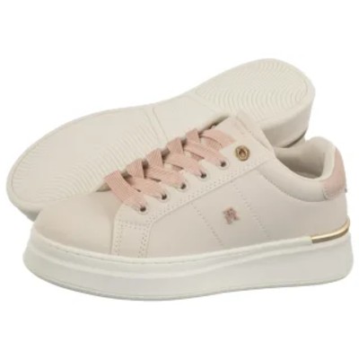 Sneakersy Low Cut LaceUp Sneaker MilkNude T3A9342531355B172 TH1449a Tommy Hilfiger