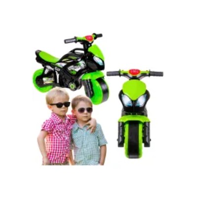 Motocykl czarnozielony