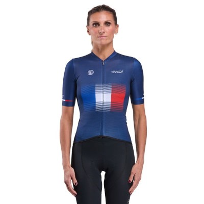 Damska koszulka EKOI Perf FLAG Francja
