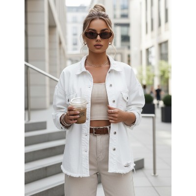 Kurtka damska jeansowa oversize JUSTDEM Dstreet TY4903