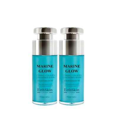 ErthSkin London Duet serum rozświetlającego Marine Glow Serum przeciwzmarszczkowe 60 ml Damski