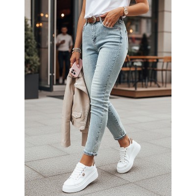 Spodnie damskie jeansowe slim fit paskiem SLIMVISA Dstreet UY2460