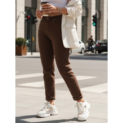 Jeansy damskie mom fit wysokim stanem Dstreet UY2869