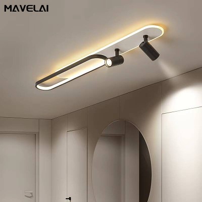 Proste lampy sufitowe Led reflektorem nowoczesna sypialnia gabinet lampa sufitowa dekoracja wnętrz lampa oświetleniowa