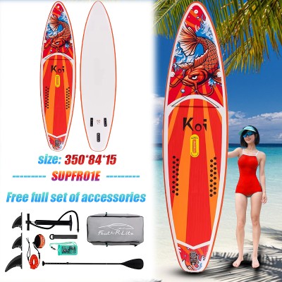 Deska SUP StandUp Paddleboard FUNWATER Gruba dwuwarstwowa deska surfingowa deska do wody deska wędkarska deska surfingowa dla dorosłych