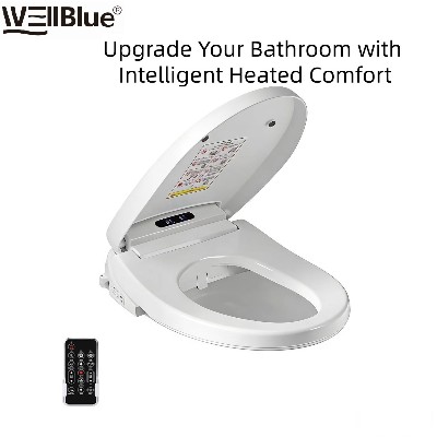 Inteligentna deska sedesowa ze sterowaniem na pilot podgrzewanym siedziskiem suszarką powietrzną funkcją higienicznego mycia regulacją temperatury wody samooczyszczającą dyszą