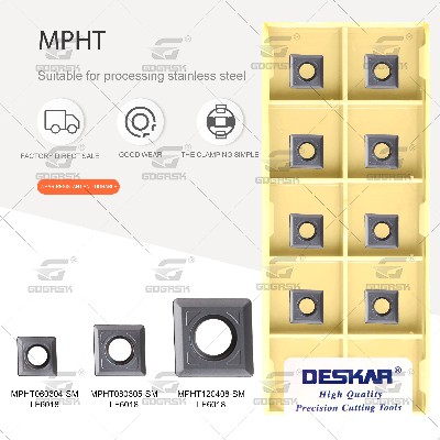 DESKAR Narzędzia tokarskie ostrza frezarskie MPHT120408 MPHT080305 MPHT060304 SM LF6018 frezy do obróbki numerycznej płytki frezarskie do stali nierdzewnej