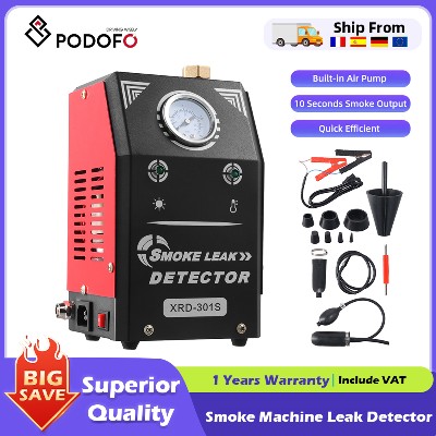 Generator dymu samochodowego Podofo wykrywacz nieszczelności generator dymu olejowego generator dymu do diagnostyki samochodowa maszyna wytwornica dymu detektor nieszczelności