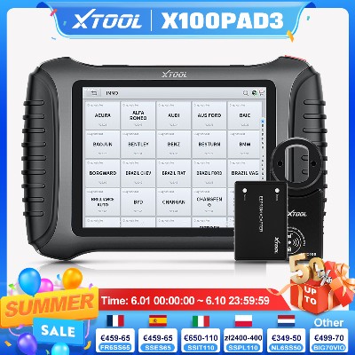 XTOOL X100PAD3 Profesjonalne narzędzie do programowania kluczy samochodowych diagnostyki programator kluczy IMMO KC100 programowanie kluczy przypadku zgubienia wszystkich kluczy dodawanie