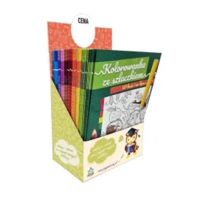 Kolorowanka ze szlaczkiem display 60 szt