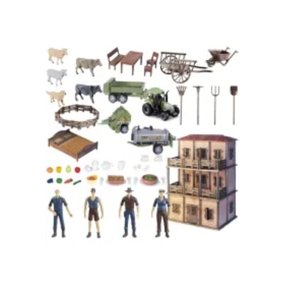 Zestaw farma domkiem rolnika gosposią DIY