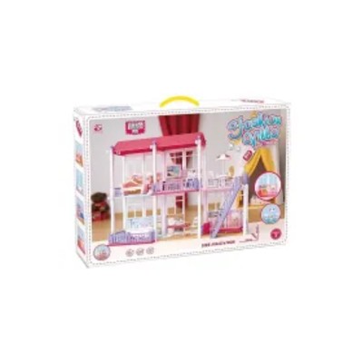 Domek dla lalek meblami