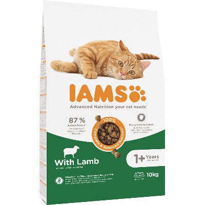 IAMS for Vitality karma dla dorosłych kotów jagnięciną 10 kg