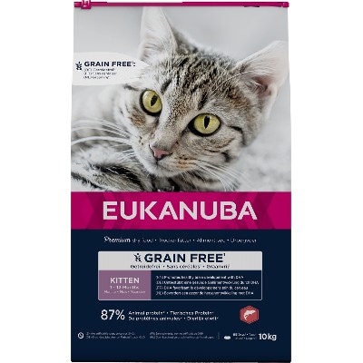 EUKANUBA Grain Kitten Łosoś 10 kg dla rosnących kociąt