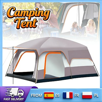 Namiot kempingowy dla 24 osób moskitierą przedpokojem ochrona przed promieniowaniem UV oddychający łatwy montażu idealny na zewnątrz