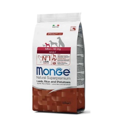 MONGE Mini dla psa Jagnięcina ryżem ziemniakami 25 kg