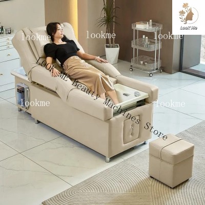 Wielofunkcyjne łóżko do salonu funkcją podnoszenia masażu stóp krzesło do mycia włosów łóżko do pedicure łóżko do spa głowy łóżko do mycia włosów