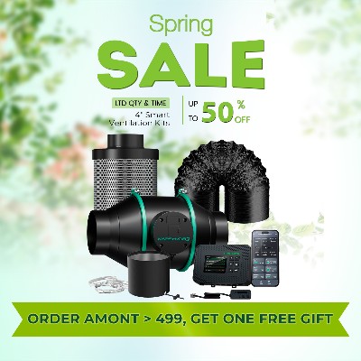 Mars Hydro 46 Inteligentny Wentylator Inline Ifresh Filtrem Węglowym do Wentylacji Odsysania Powietrza Namiocie do Uprawy Rośliny Domowe