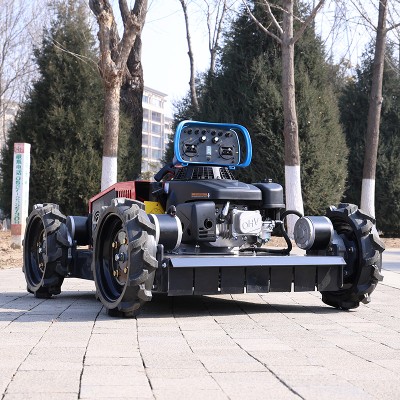 Spersonalizowana kosiarka spalinowa pilotem zdalnego sterowania do wspinania się po zbocznikach do pielęgnacji trawników ogrodach na podwórkach farmach