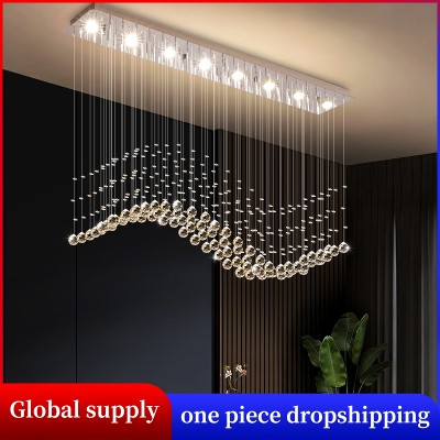 Nowoczesne lampy wiszące sufitowe oświetlenie wiszące lampa wisząca do salonu lampa wisząca nad stół do kuchni kryształowe żyrandole