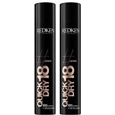 Redken Quick Dry 18 Instant Finishing Hairspray Duo lakier do włosów zapewniający natychmiastowe wykończenie zestaw sztuk
