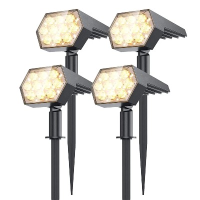 Lampy solarne Outdoor 92 LED Solar Spot Lights Outdoor IP67 Wodoodporne słoneczne lampy ogrodowe do ogrodu na podwórku ganku