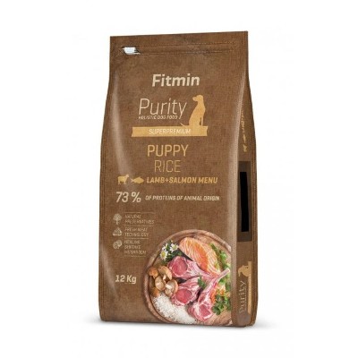 FITMIN Dog Purity rice puppy lamb salmon 12 kg
