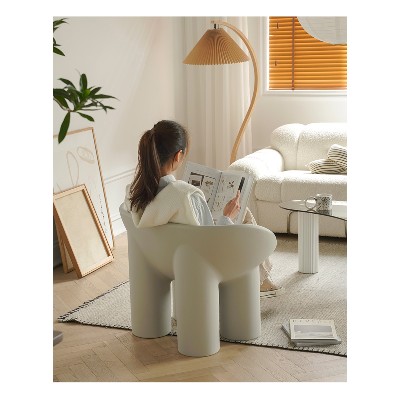 Fotel wypoczynkowy plastikowy PE Sofa Słoń Noga Nordic Klasyczny Wewnętrzny Zewnętrzny Minimalistyczny INS Dom Salon Krzesło