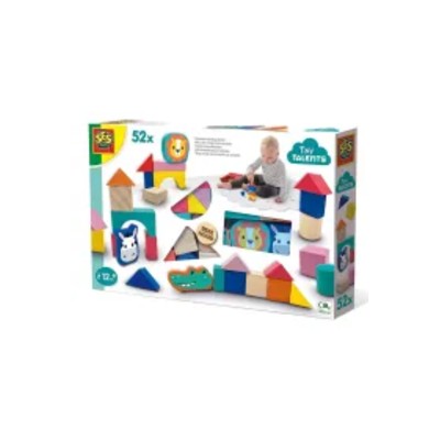 Drewniane klocki kolorowe