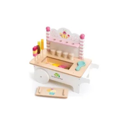 Sklepik lodami drewniany na magnesy