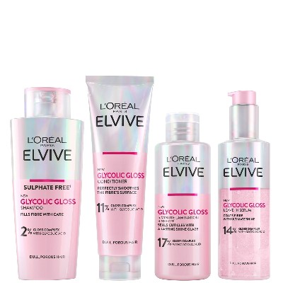 LOréal Paris Elvive Glycolic Gloss Glossing Routine for Dull Hair