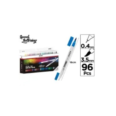 Marker dwustronny pędzelkowy 96