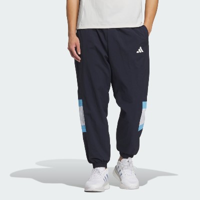 Wording Pack Loose Fit MeshLined Woven Elastic Hem Joggers