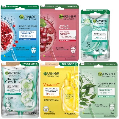 Garnier SkinActive Face Sheet Mask Party Masks