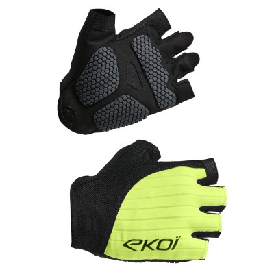 RĘKAWICZKI ROWEROWE EKOI PERF GRIP FLUO