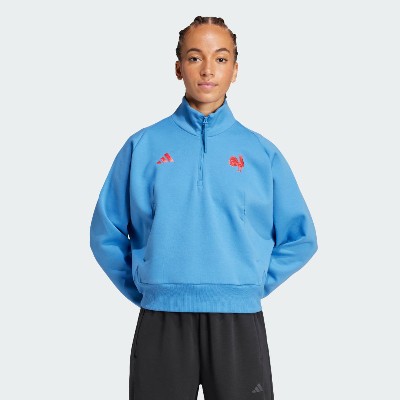 Koszulka France Rugby ADIDAS ZNE Travel QuarterZip