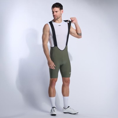 Spodenki na szelkach EKOI Perf GEL ULTIMATE Khaki