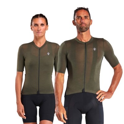 Koszulka krótkim rękawem Unisex Merinos Perf Gravel Khaki