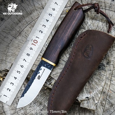 HX OUTDOORS Kitchen Nordic wysoka twardość kucie mały nóż myśliwski stal wysokowęglowa narzędzie survivalowe na świeżym powietrzu nóż turystyczny