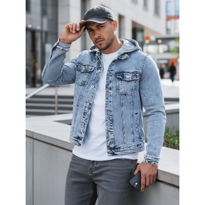 Kurtka męska jeansowa kapturem Dstreet TX4850