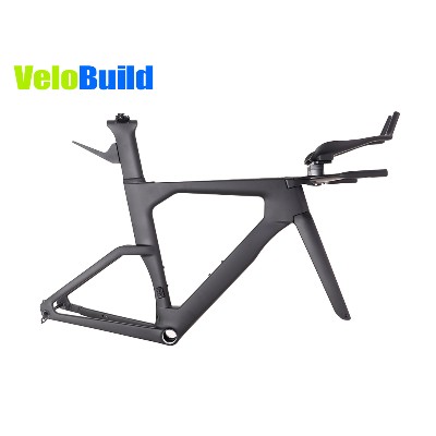 VeloBuild Nowy zestaw ram wyścigowych T47 włókna węglowego Rama rowerowa TT włókna węglowego zintegrowane kablami