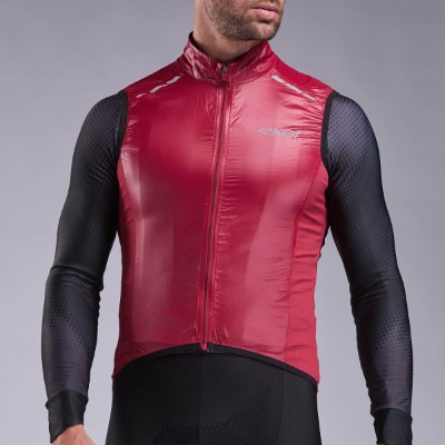 Kamizelka wiatrówka EKOI Perf WINDPROOF LIGHT LASER Rhubarbe