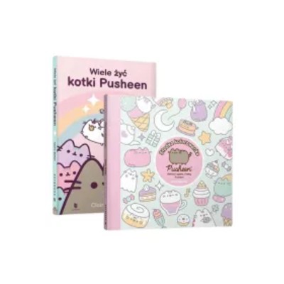 Pakiet Wiele żyć kotki Pusheen Pusheen Słodka kolorowanka Koloruj zgaduj kotką Pusheen