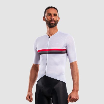 Koszulka krótkim rękawem EKOI ROAD LINES Perłowa