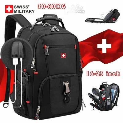 SWISS 17 plecak na laptopa wodoodporny port ładowania USB wielofunkcyjny plecak stylu szwajcarskim tornister Mochila torba podróżna turystyczna