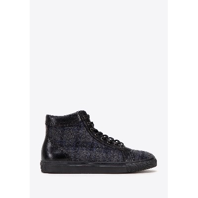 Męskie sneakersy skórzane wysokie