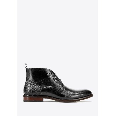 Męskie trzewiki skórzane ze wstawkami