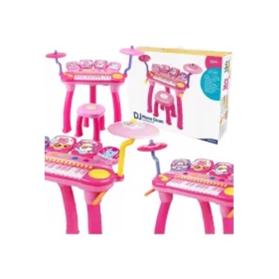 Zestaw perkusja organki mikrofonem